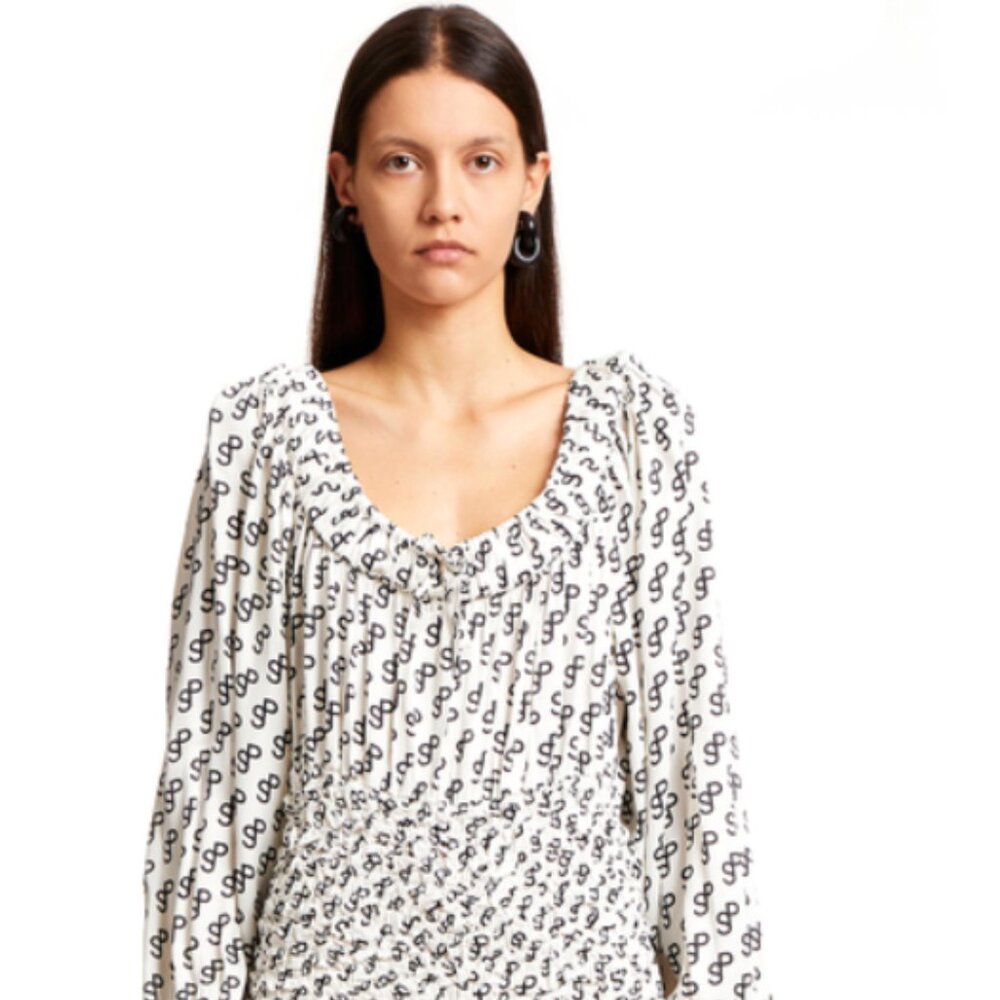 Saks Potts Printed Midi Length Dress